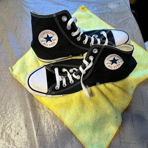 Converse Black and White High-Top Sneakers